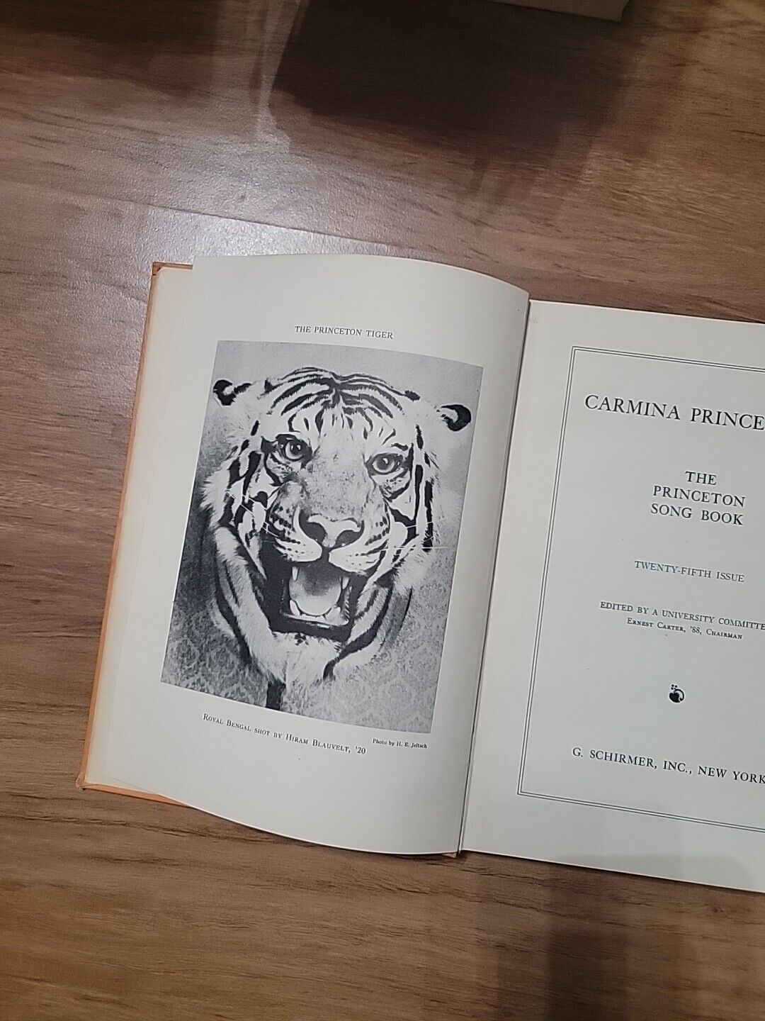 1915 Carmina Princetonia Princeton Song Book 25th Edition G Schirmer Boston 1940