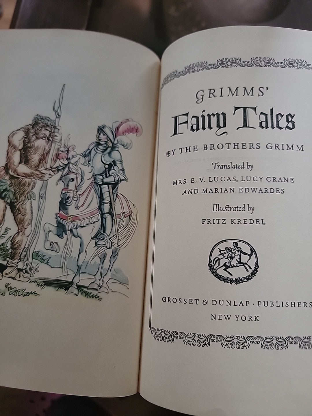 1945 Grimms Fairy Tales, Hardcover, Great Condition