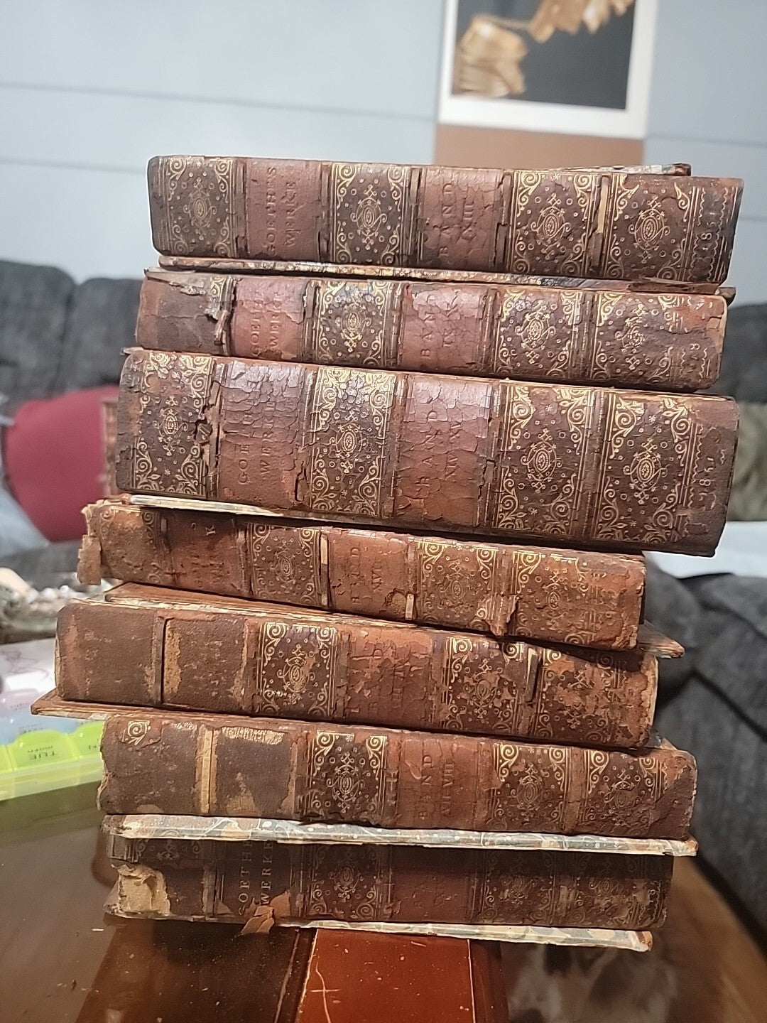 1851  GOETHE'S  WERKE 1-30(6) . GERMAN.13, 14,29,3,7,16,9 Gottasher Verlag
